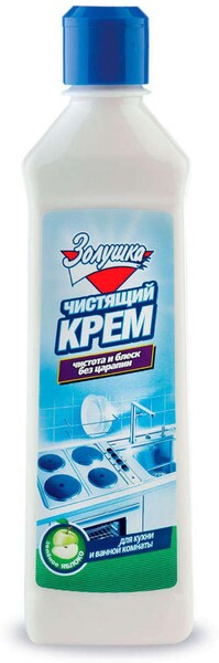 Чистящий крем для кухни и ванной комнаты «Золушка» Яблоко, 300 мл