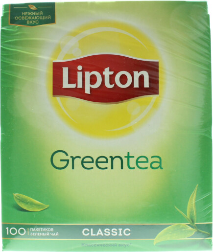 Чай Lipton Classic зеленый в 100 пакетиках 170 гр
