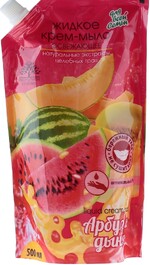 Жидкое крем-мыло «Для всей семьи» освежающее Арбуз и дыня, 500 мл.