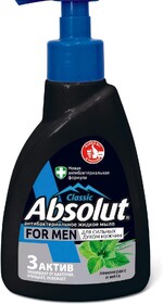 Жидкое мыло антибактериальное Absolut Classic For Men 2 в 1 Лемонграсс и мята, 250 мл