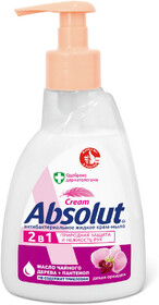 Мыло жидкое Absolut Classic для рук 2в1 Нежное антибактериальное 250 мл