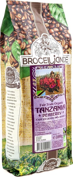 Brocelliande Tanzania Peaberry кофе в зернах, 1 кг
