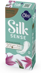 Прокладки ежедневные тонкие Ola! Silk Sense Light нежная лилия, 20 шт.