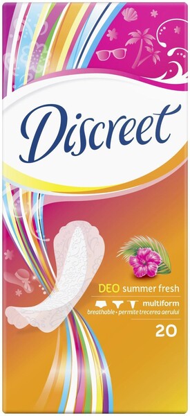 Ежедневные прокладки Discreet Deo Summer Fresh Multiform, 20 шт.