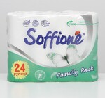 Туалетная бумага Soffione Family pack 2 слоя 24 рулонов