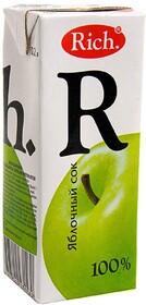Сок Rich Зеленое яблоко осветленный 0,2 л.