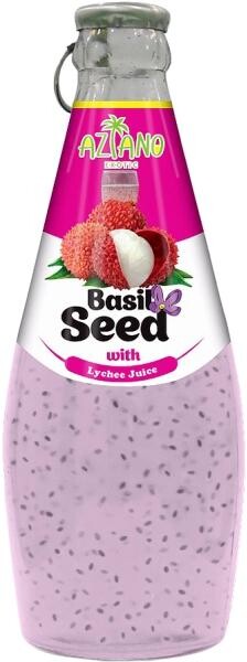 Нектар Aziano личи с семенами базилика 0,29 л
