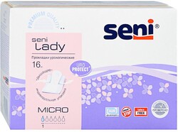 Прокладки урологические Seni lady Micro 1 капля 16 штук
