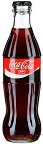 Газированный напиток Coca-Cola Zero 250 мл., стекло