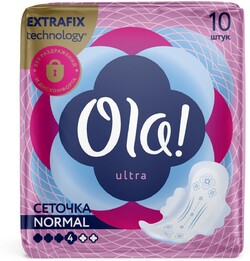 Прокладки Ola! Ultra Normal бархатистая сеточка 10шт