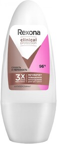 Дезодорант-антиперспирант роликовый женский REXONA Clinical Protection Сухость и уверенность, 50мл Россия, 50 мл