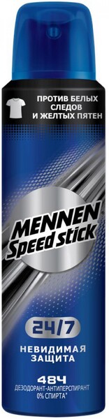 Дезодорант-антиперспирант Mennen Speed Stick Невидимая защита 150мл