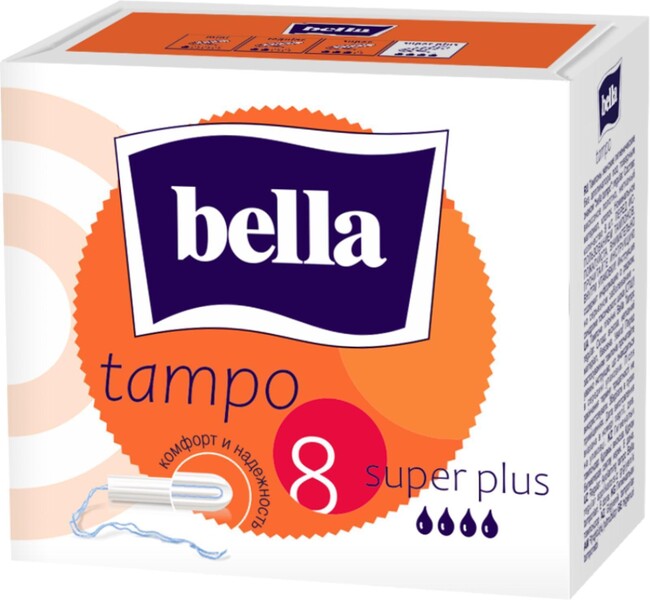 Тампоны Bella Premium Comfort Super Plus 8 шт., картон