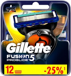 Gillette FusionProGlide Сменные кассеты для бритья, 12 шт