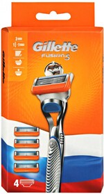 Бритва Gillette Fusion с 4 сменными кассетами