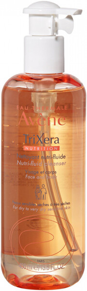 Гель для лица и тела Avene Trixera Nutrition Легкий очищающий питательный 400 мл