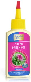 Масло репейное для волос «Золотой шелк» с касторовым маслом и гвоздикой, 90 мл