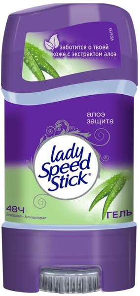 Дезодорант-антиперспирант стик женский LADY SPEED STICK Алоэ, 65мл США, 65 мл