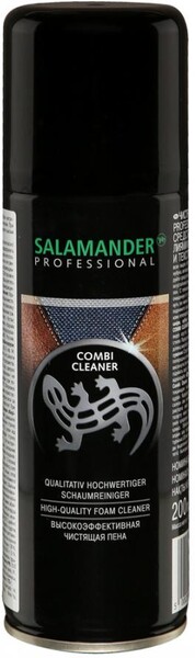 Средство чистящее для обуви Salamander Professional Combi Cleaner для всех видов кожи шампунь-пена 200 мл