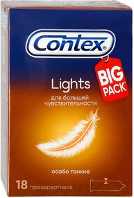 Презервативы Contex №18 Lights особо тонкие 18 штук
