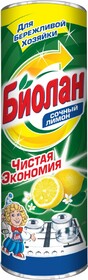 Порошок для чистки БИОЛАН Сочный лимон, 400г Россия, 400 г