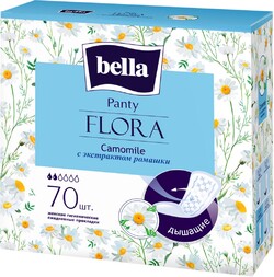Прокладки BELLA Panty flora camomile с экстр. ромашки ежед. 70шт