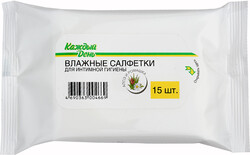 Влажные салфетки для интимной гигиены «Каждый день», 15 шт