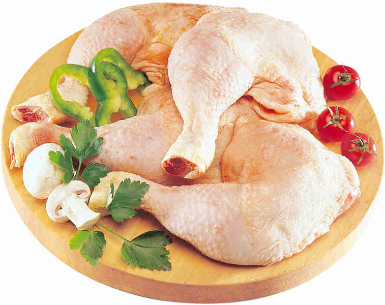 Окорок цыпленка охлажденный 300-550г Роскар кг