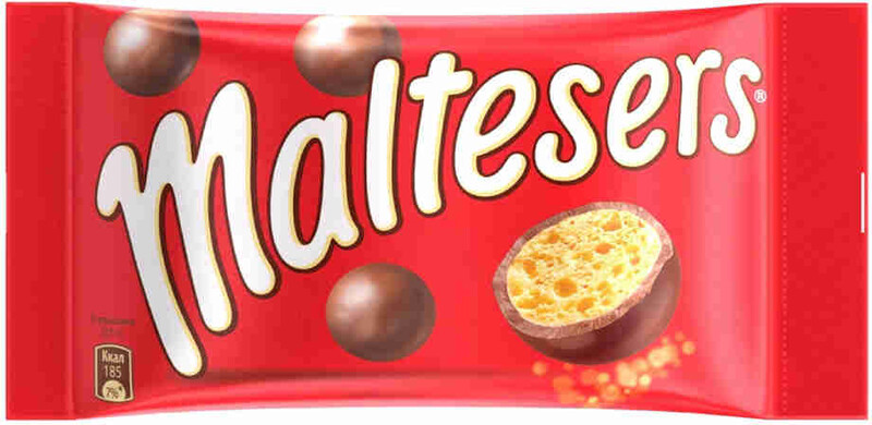 Драже Maltesers хрустящие шарики, покрытые молочным шоколадом 37г
