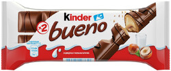 Вафли Kinder Bueno в молочном шоколаде, 43 г