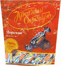 Конфеты «Бабаевский» морские в шоколадной глазури с молочной помадкой, 250 г