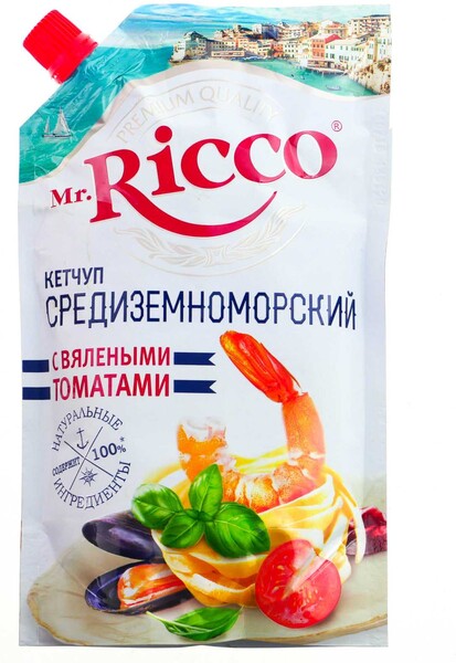 Кетчуп Средиземноморский с вялеными томатами 550г Mr. Ricco