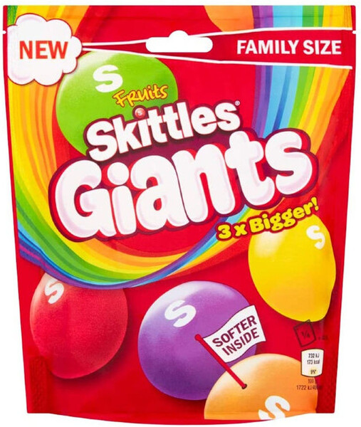 Драже Skittles Giants (Скиттлс Гигант) 170 g