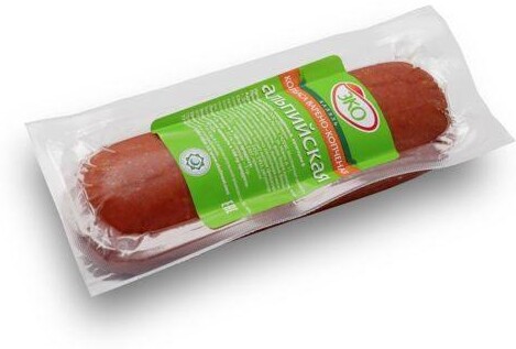 Сервелат минибатон Эко Альпийский халяль в/к в/у, 350 гр., в/у