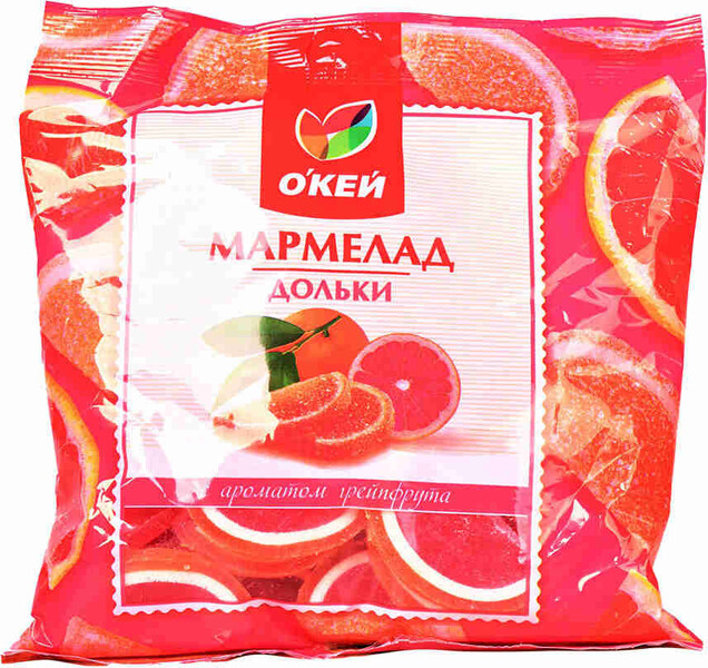 Мармелад ОКЕЙ дольки грейпфрут 300г