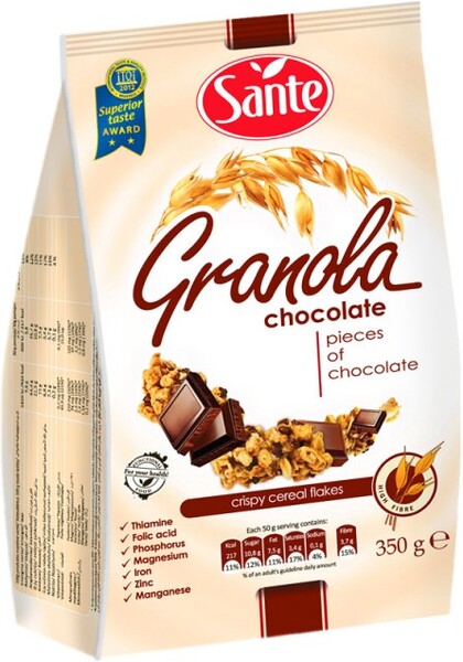Сухой завтрак Sante Granola Гранола с шоколадом, 350 г