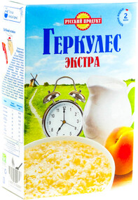 Хлопья Геркулес Экстра овсяные, 1 кг., картон