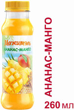 Напиток Мажитэль&J7 сывороточный с соком ананаса и манго 0.03% 270 г