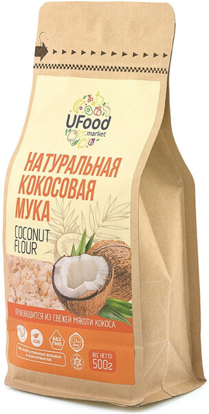UFOOD.MARKET / Кокосовая мука/без глютена, 500 гр