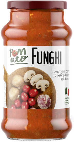 Соус Pomato томатный с отборными грибами 350г