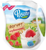 Йогурт питьевой Фруате с соком клубники 1,5%, 450 г