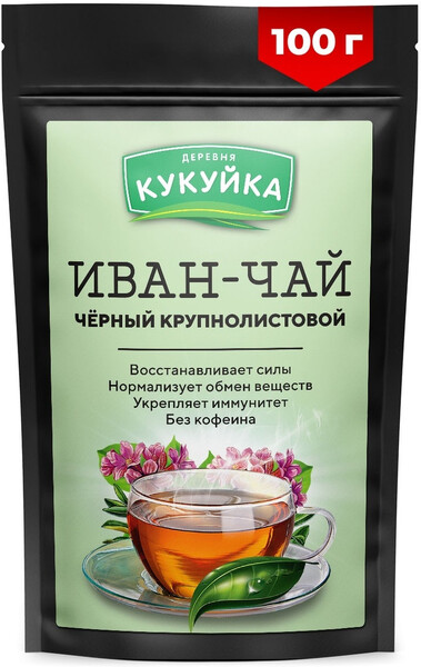 Иван-чай ферментированный крупнолистовой, травяной чай, успокаивающий чай 100 г.