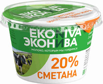 Сметана ЭкоНива 20% 200 г