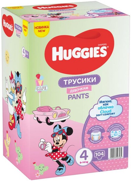 Подгузники-трусики Huggies 3 Disney для девочек 6-11 кг, 116 шт
