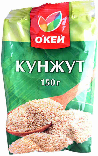 Кунжут О'КЕЙ семена очищенные 150г
