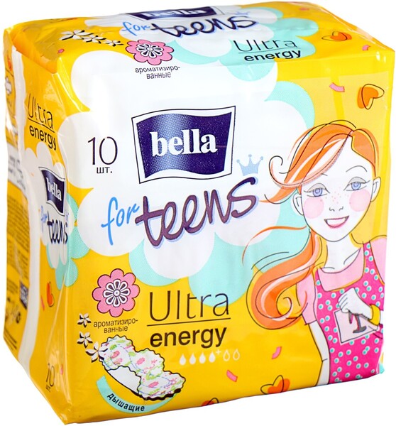 Прокладки супертонкие Bella forTeens Energy Deo 10 шт.