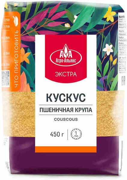 Крупа пшеничная Агро-Альянс Экстра Кускус 0,45кг