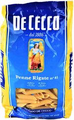 Макароны De Cecco Penne rigate (Пенне Ригате-41) перья из твердых сортов пшеницы 500г