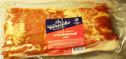 Бекон с/к Столичный в/у нарезка 500гр ТМ Черкизово