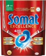 Капсулы Somat Excellence Caps 4в1, 45шт